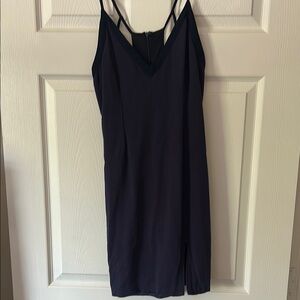 ASTR Navy Spaghetti Strap Dress